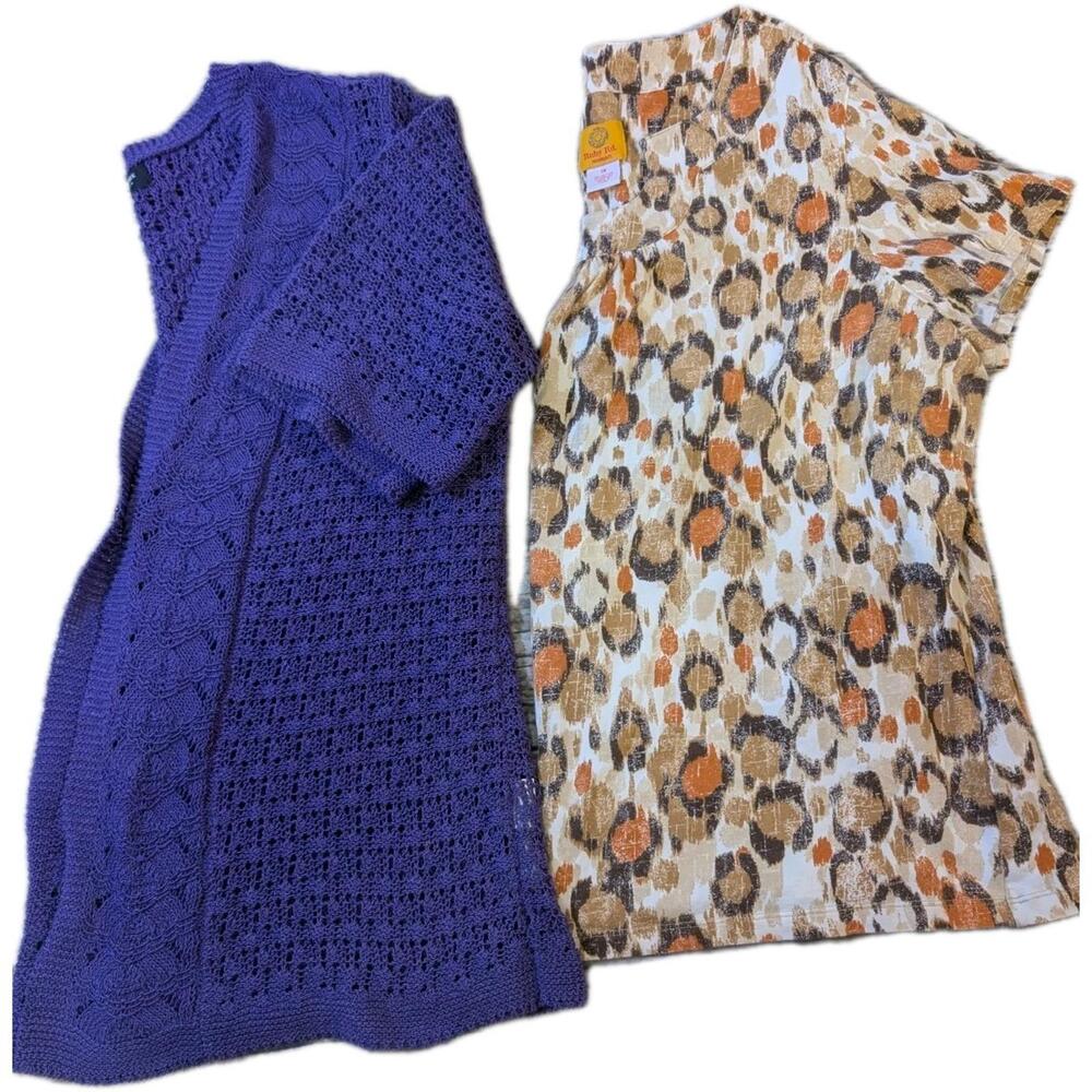 Lot Of Five Women's 1X Tops Various Brands Jones, Calvin,Karen And More - Picture 3 of 3